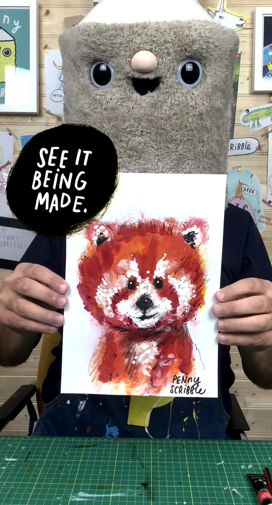 Red Panda – Limited Edition by Penny Scribble