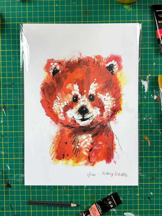 Red Panda – Limited Edition by Penny Scribble